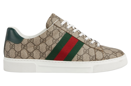 Gucci Ace With Web Beige / Ebony Gg Supreme