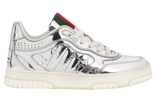 Gucci Re-Web WMNS Silver Metallic Leather