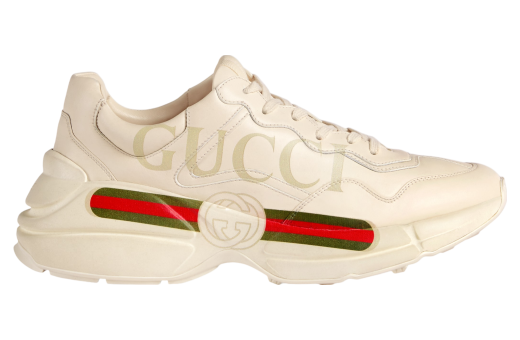 Gucci Rhyton With Gucci Logo Ivory Leather