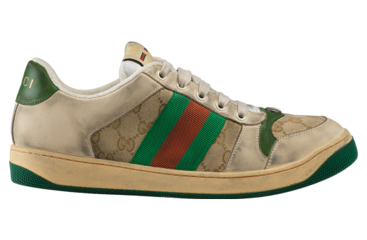 Gucci Screener GG Gg Canvas / White Leather