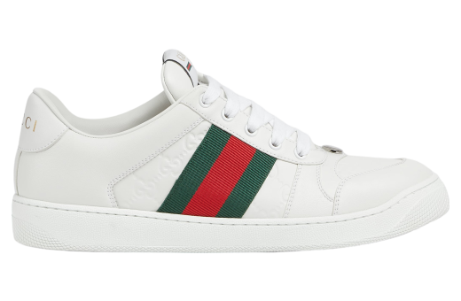 Gucci Screener White Leather