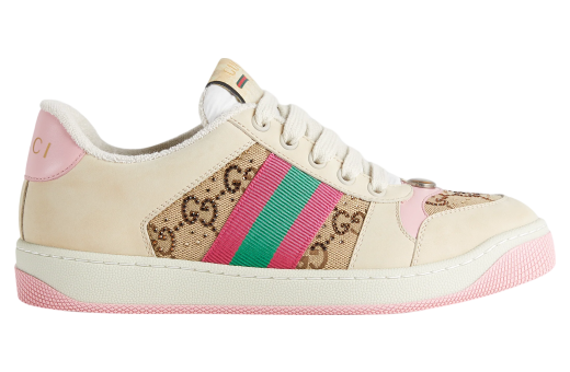 Gucci Screener With Crystals WMNS Beige / Ebony Gg Canvas