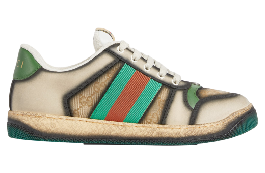 Gucci Serigraphy Screener Dark Blue / Beige Gg Canvas