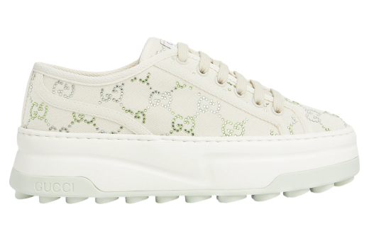 Gucci Tennis 1977 WMNS Ivory Gg Crystal Canvas