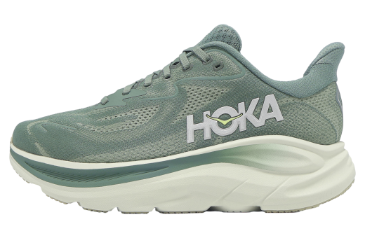 Hoka Clifton 10 2E Wide Fern Green / Silver