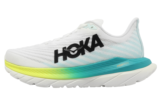 Hoka Mach 5 2E Wide White / Green