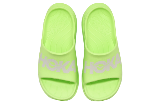 Hoka Ora Athletic Slide Lettuce / White