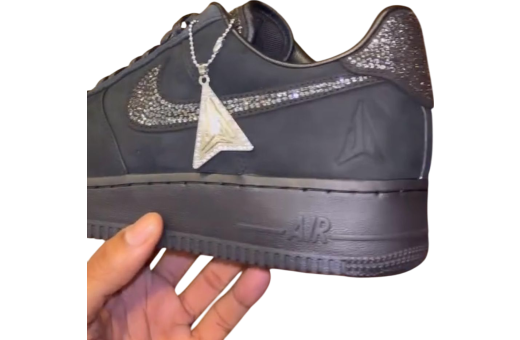Ja Morant x Nike Air Force 1 Low Luxe Black / Metallic Silver