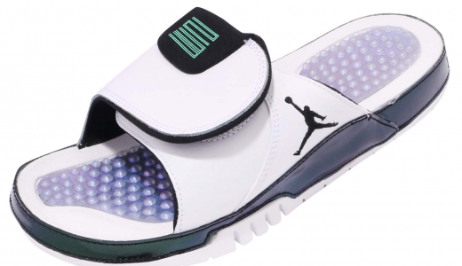 Jordan Hydro 11 Retro Slide White Emerald Rise