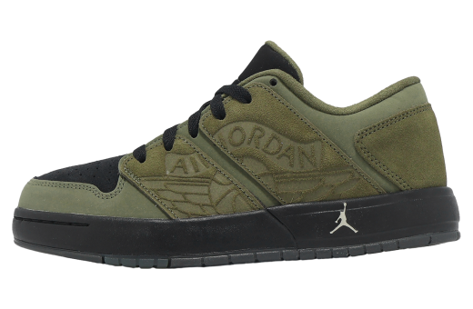 Jordan NU Retro 1 Low GS Medium Olive / Black