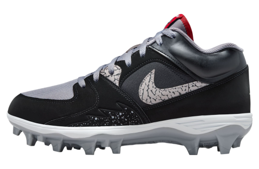 Jordan Stadium 90 Low Football Cleat Black / Cement Grey