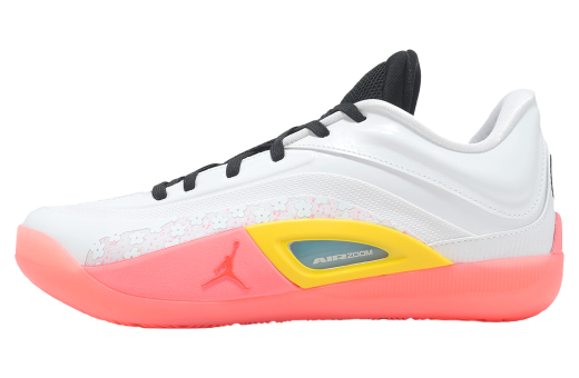 Jordan Zion 4 PF White / Hot Punch Black