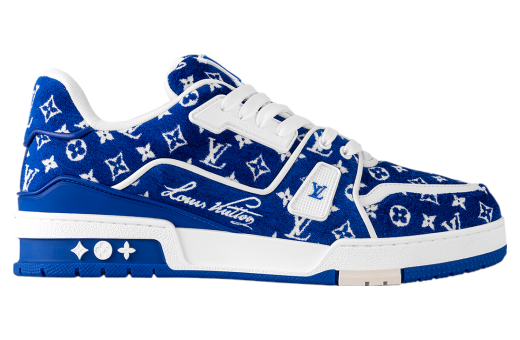 Louis Vuitton LV Trainer Blue Monogram Textile