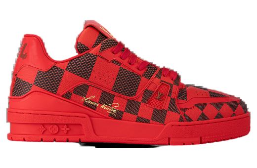 Louis Vuitton LV Trainer Damier Pop Red