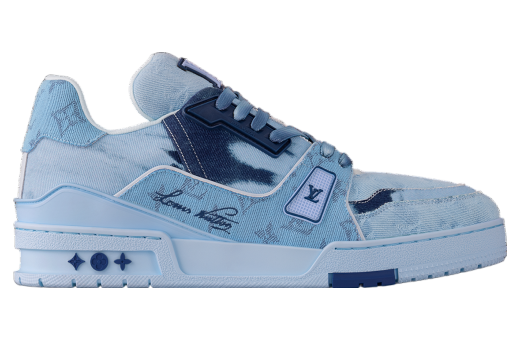 Louis Vuitton LV Trainer Light Blue Monogram Denim