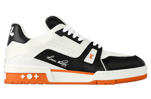 Louis Vuitton LV Trainer Orange / Black / White