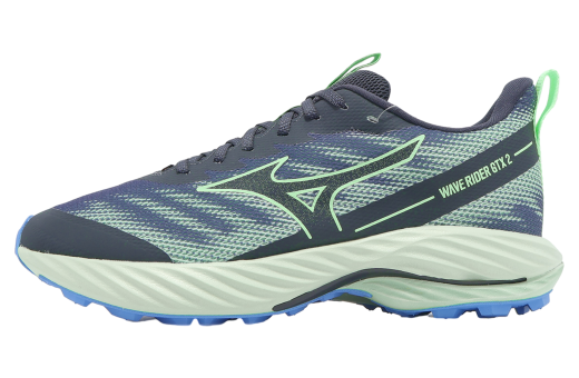BUY Mizuno Wave Rider GTX 2 Super Wide Navy / Green | Kixify