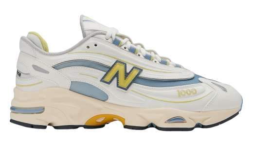 New Balance 1000 White / Blue / Yellow