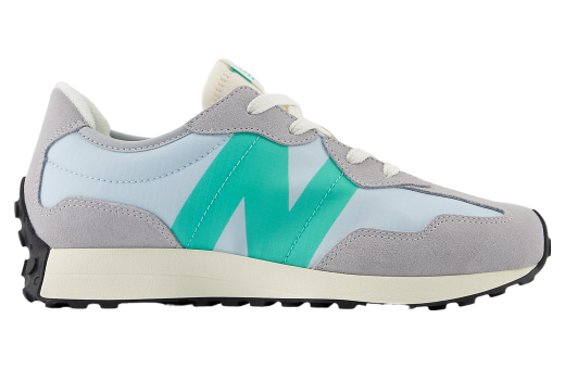 New Balance 327 GS Aluminum Grey / Cyber Jade