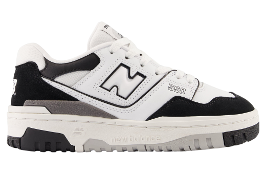 New Balance 550 GS White / Black / Raincloud