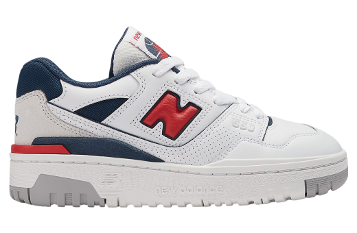 New Balance 550 GS White / True Red