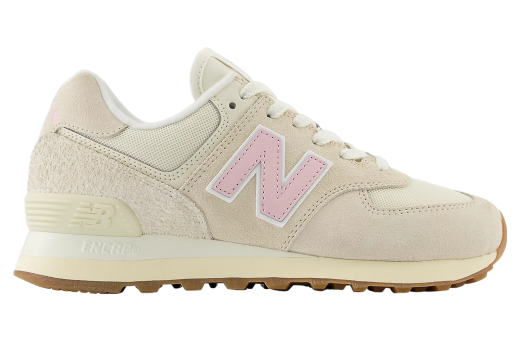 New Balance 574 WMNS Linen / Mid Century Pink / Gum