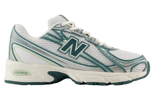 New Balance 740 White / Marsh Green