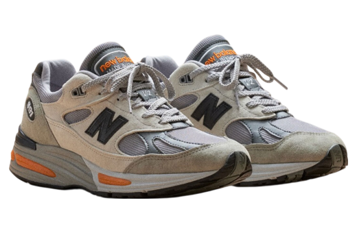 New balance grey orange deals