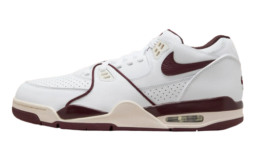 Nike Air Flight 89 White / Burgundy Crush / Phantom