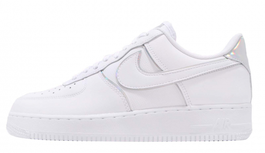 MENS NIKE AIR FORCE 1 LV8 HIGH 3M REFLECTIVE SIZE 9 (CU4159 100) WHITE /  SILVER