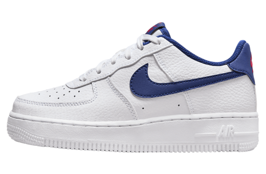 Nike Air Force 1 GS White / Deep Royal Blue