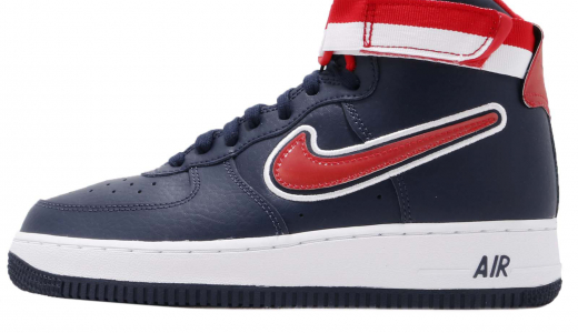 Nike Air Force 1 High Sport Midnight Navy University Red