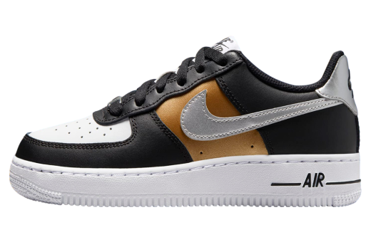 Nike Air Force 1 Low Black / White / Metallic Gold