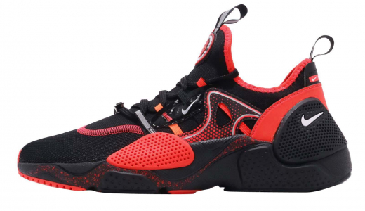 Air huarache run outlet ultra black/total crimson-white