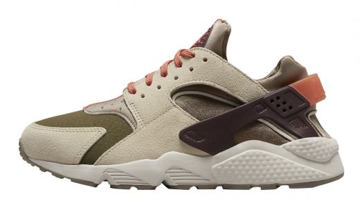 A Pop Of Orange Dresses The Heel Of This Greyed Out Nike Air Huarache