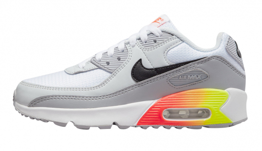 Nike Air Max 90 GS White Grey Gradient