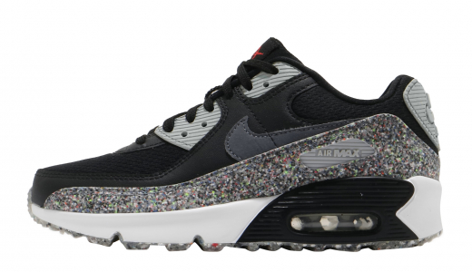 Nike Air Max 90 GS Triple Swooshes Black Red DX9272-001