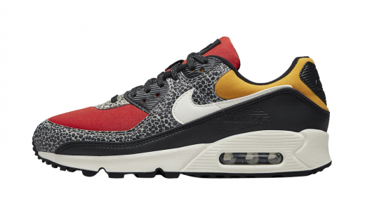 Nike Air Max 90 GS Triple Swooshes Black Red DX9272-001