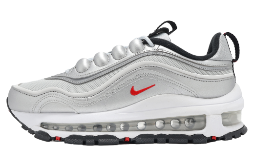 Nike Air Max 97 Futura WMNS Metallic Silveruniversity Red