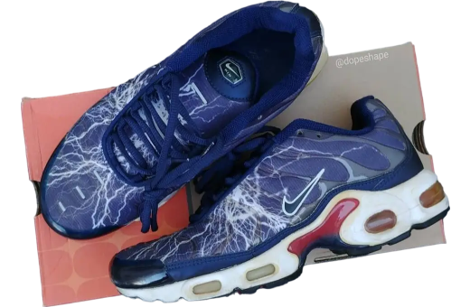 Nike Air Max Plus Eclair (Lightning) Midnight Navy / Salsa Red