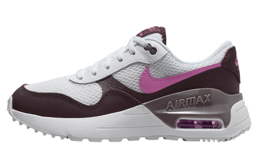 Nike Air Max SYSTM GS White / Burgundy Crush