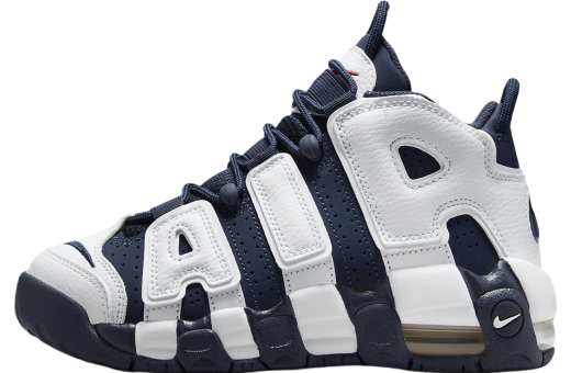 Nike Air More Uptempo GS White / Midnight Navy