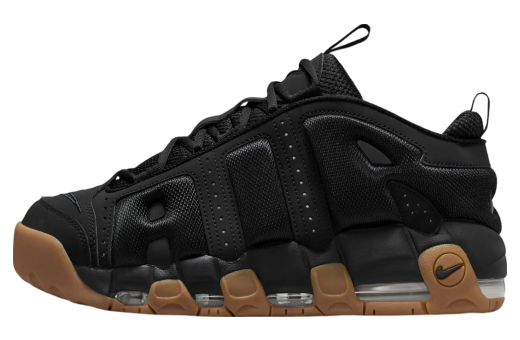 Nike Air More Uptempo Low Black / Gum