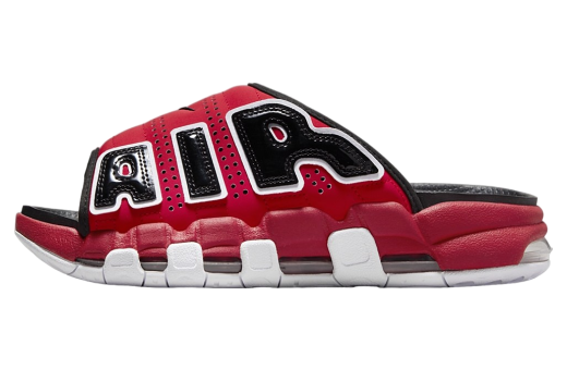 Nike Air More Uptempo Slide Black / Varsity Red