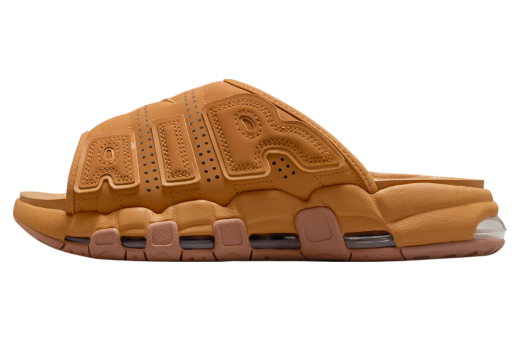 Nike Air More Uptempo Slide Flax / Gum Medium Brown