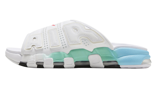 Nike Air More Uptempo Slide White Aqua