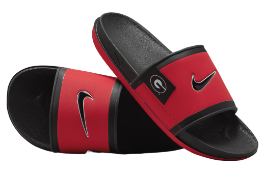 Nike College Offcourt Slide (Georgia) University Red / Dark Smoke Grey