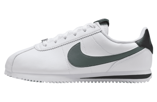 Nike Cortez Grade School Boys White Black Vintage Green Shoes Size 7