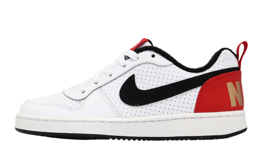 Nike Court Borough Low GS White / University Red