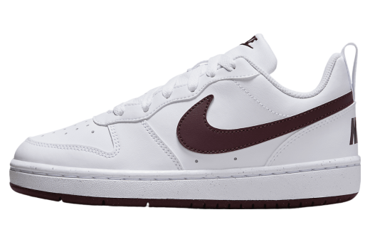 Nike Court Borough Low Recraft GS White / Burgundy Crush